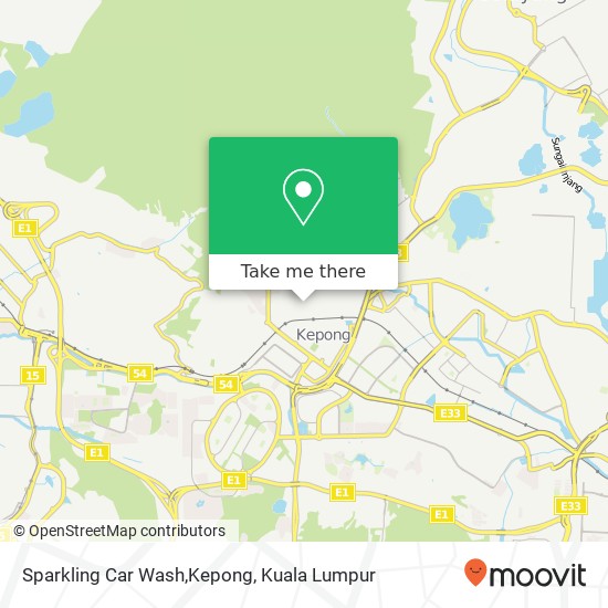 Sparkling Car Wash,Kepong map