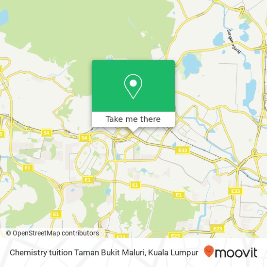 Chemistry tuition Taman Bukit Maluri map