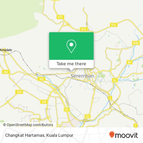 Changkat Hartamas map