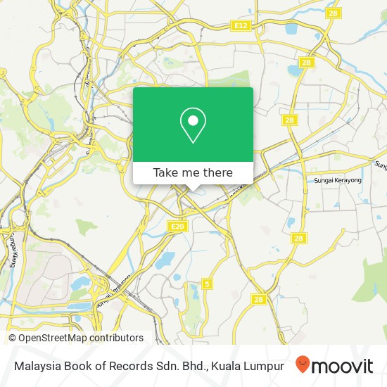 Malaysia Book of Records Sdn. Bhd. map