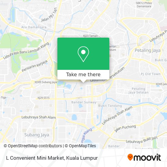 L Convenient Mini Market map