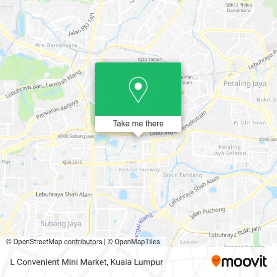 L Convenient Mini Market map