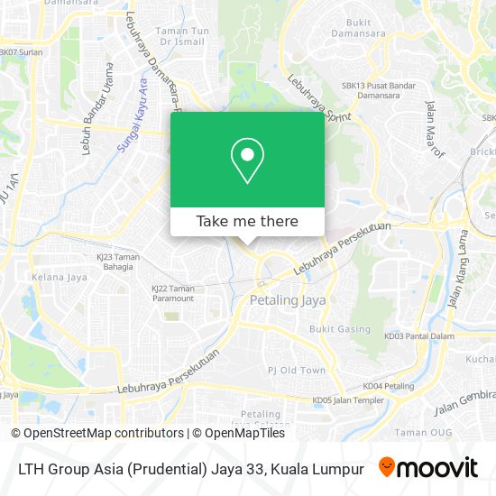 LTH Group Asia (Prudential) Jaya 33 map