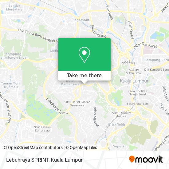 Lebuhraya SPRINT map