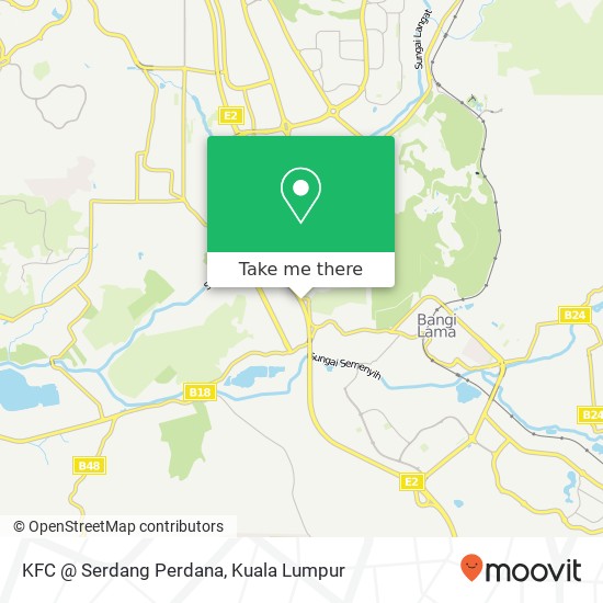 KFC @ Serdang Perdana map