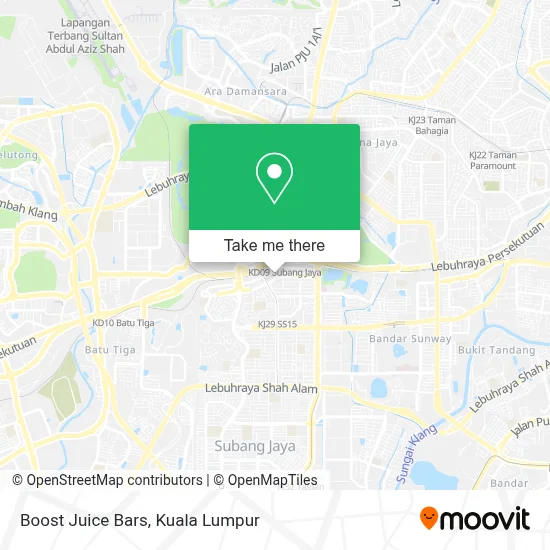 Boost Juice Bars map