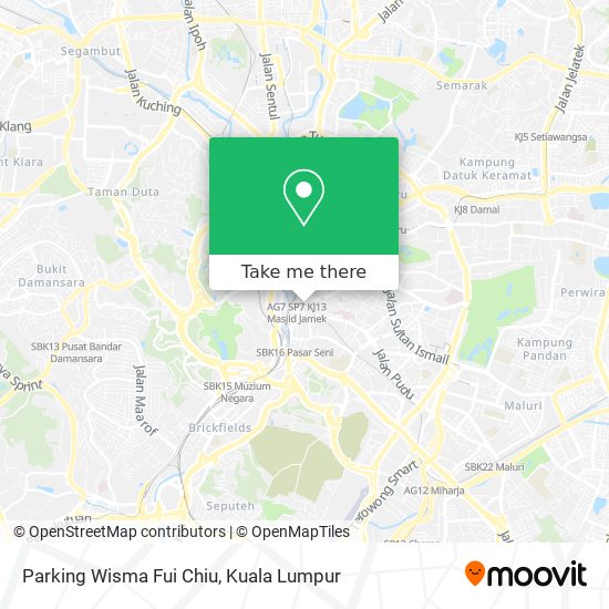 Peta Parking Wisma Fui Chiu