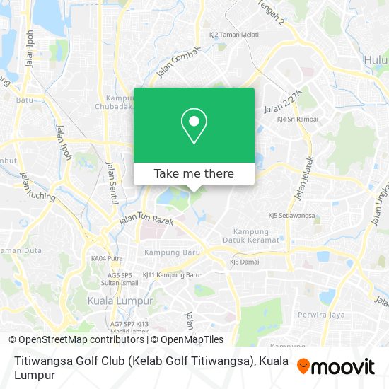 Titiwangsa Golf Club (Kelab Golf Titiwangsa) map