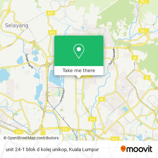 unit 24-1 blok d kolej unikop map