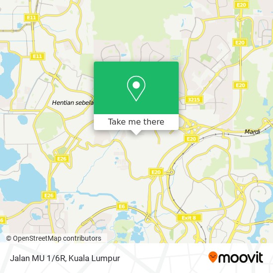 Jalan MU 1/6R map