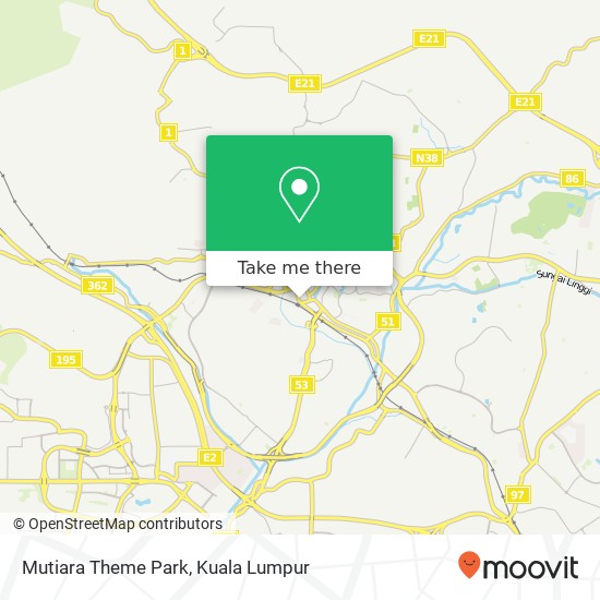 Mutiara Theme Park map