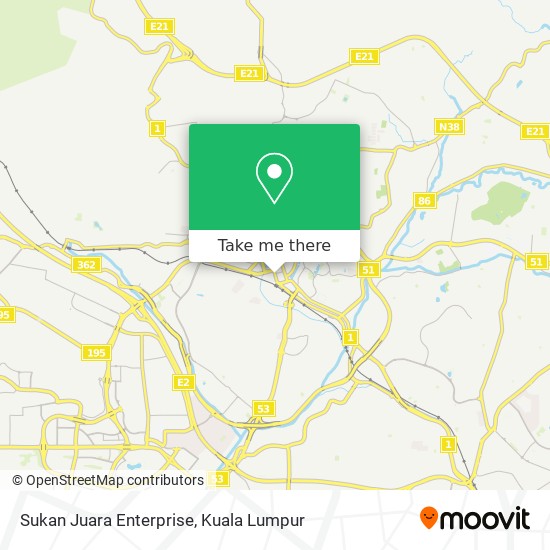 Sukan Juara Enterprise map