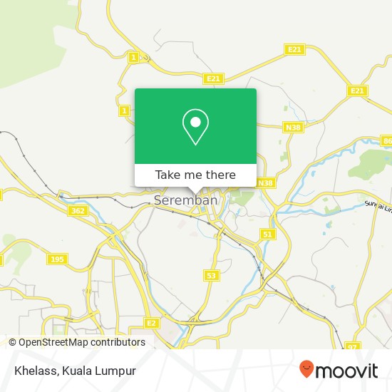 Khelass, Jalan Tuanku Munawir 70000 Seremban Negeri Sembilan map