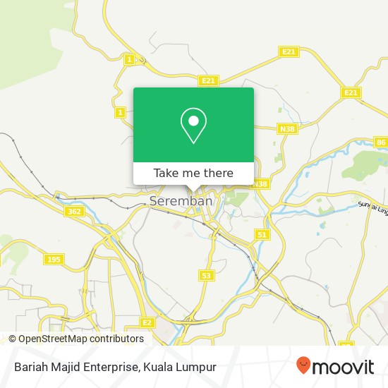 Bariah Majid Enterprise, Jalan Dato'Abdul Rahman 70000 Seremban Negeri Sembilan map