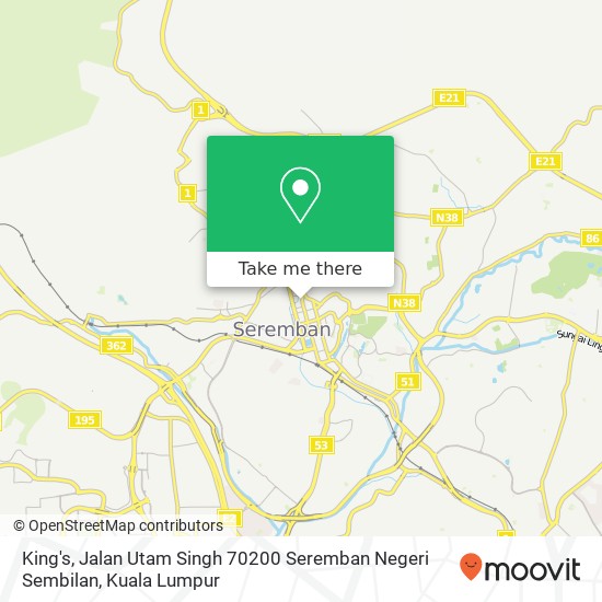 King's, Jalan Utam Singh 70200 Seremban Negeri Sembilan map