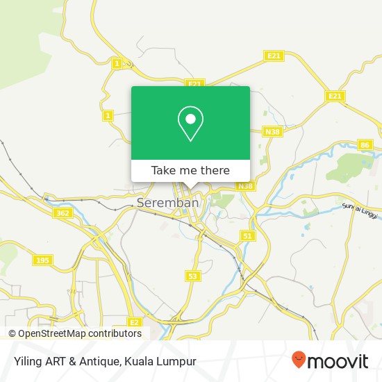 Yiling ART & Antique, 70200 Seremban Negeri Sembilan map