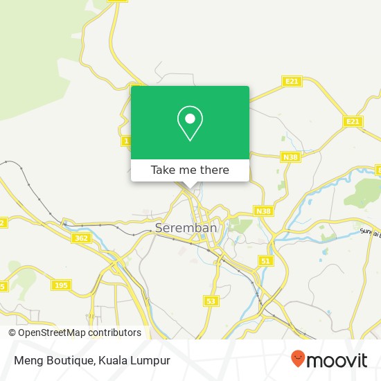 Meng Boutique, 440 Jalan Tun Dr. Ismail 70200 Seremban Negeri Sembilan map