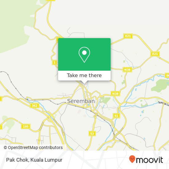 Pak Chok, Jalan Tun Dr. Ismail 70200 Seremban Negeri Sembilan map