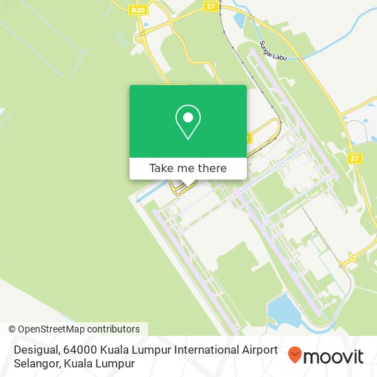 Peta Desigual, 64000 Kuala Lumpur International Airport Selangor