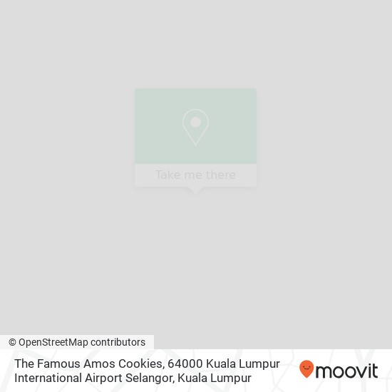 Peta The Famous Amos Cookies, 64000 Kuala Lumpur International Airport Selangor