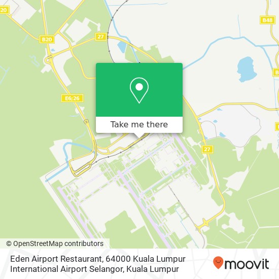 Peta Eden Airport Restaurant, 64000 Kuala Lumpur International Airport Selangor