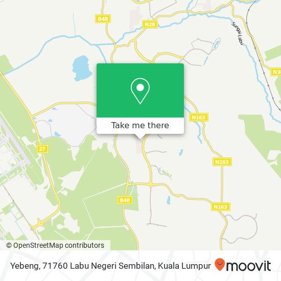 Peta Yebeng, 71760 Labu Negeri Sembilan