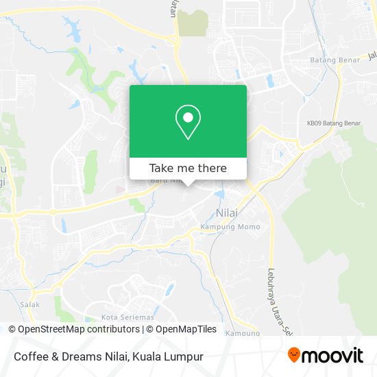 Peta Coffee & Dreams Nilai