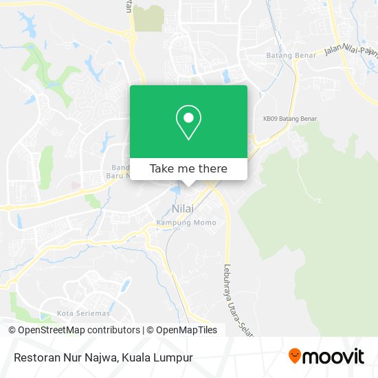 Restoran Nur Najwa map