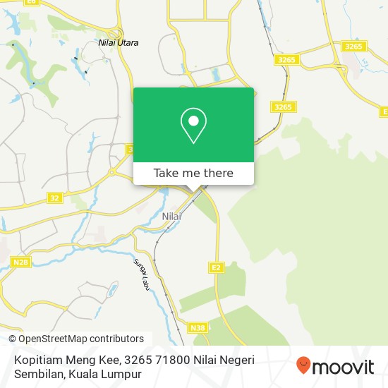 Kopitiam Meng Kee, 3265 71800 Nilai Negeri Sembilan map