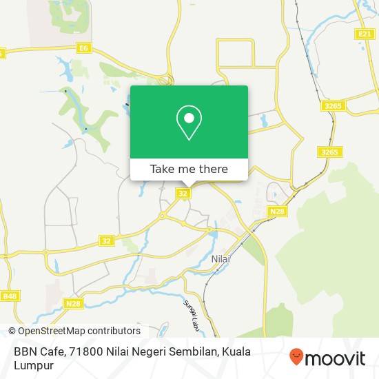 BBN Cafe, 71800 Nilai Negeri Sembilan map