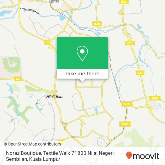 Noraz Boutique, Textile Walk 71800 Nilai Negeri Sembilan map