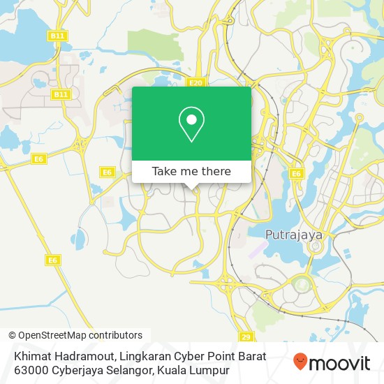 Khimat Hadramout, Lingkaran Cyber Point Barat 63000 Cyberjaya Selangor map