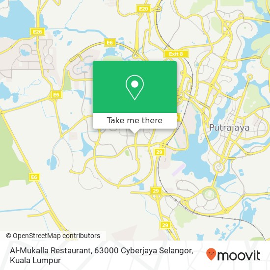 Al-Mukalla Restaurant, 63000 Cyberjaya Selangor map