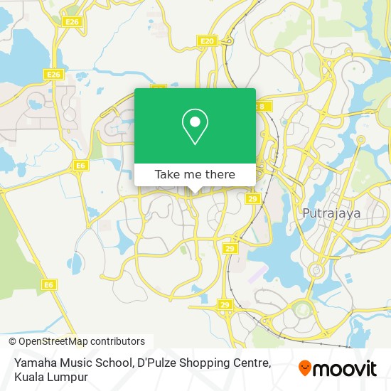 Yamaha Music School, D'Pulze Shopping Centre map