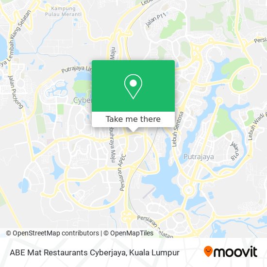 ABE Mat Restaurants Cyberjaya map