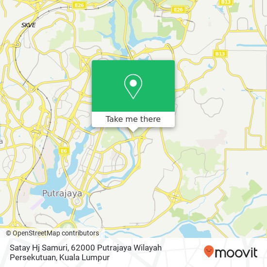 Peta Satay Hj Samuri, 62000 Putrajaya Wilayah Persekutuan
