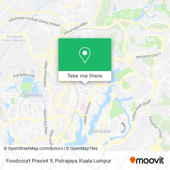Peta Foodcourt Presint 9, Putrajaya