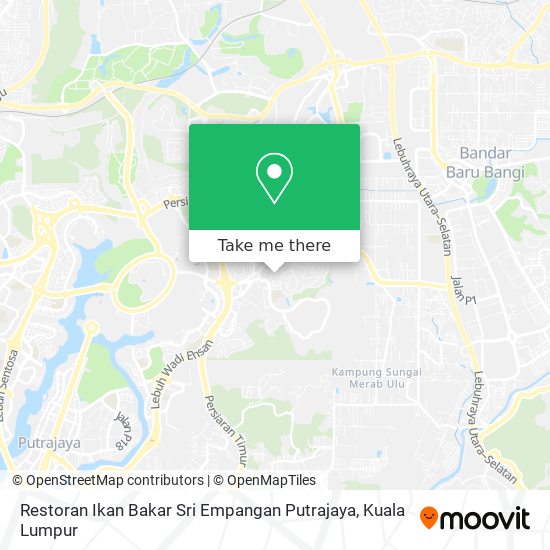 Peta Restoran Ikan Bakar Sri Empangan Putrajaya