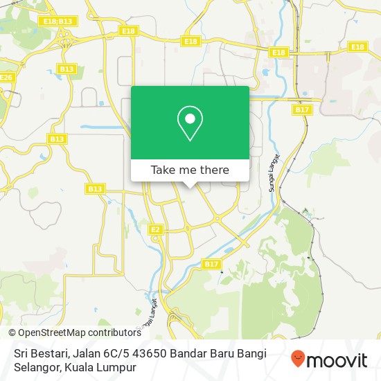 Peta Sri Bestari, Jalan 6C / 5 43650 Bandar Baru Bangi Selangor