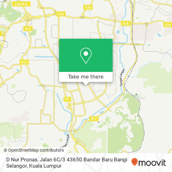 D Nur Pronas, Jalan 6C / 3 43650 Bandar Baru Bangi Selangor map