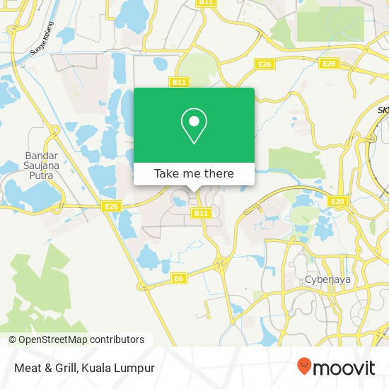 Peta Meat & Grill, 12A Jalan Putra Perdana 5C / 1 47130 Puchong Selangor