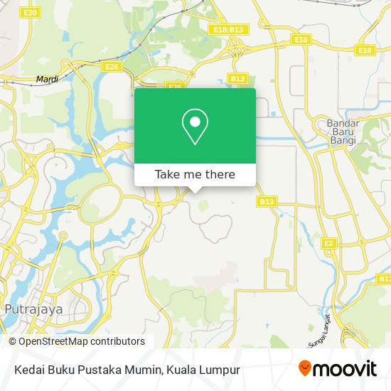 Kedai Buku Pustaka Mumin map