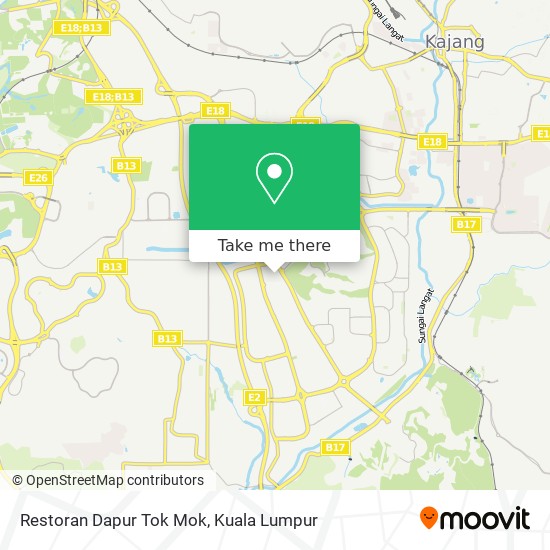 Restoran Dapur Tok Mok map