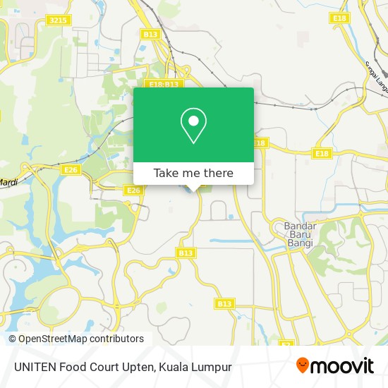 UNITEN Food Court Upten map