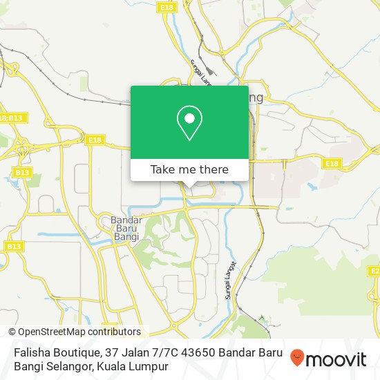 Falisha Boutique, 37 Jalan 7 / 7C 43650 Bandar Baru Bangi Selangor map