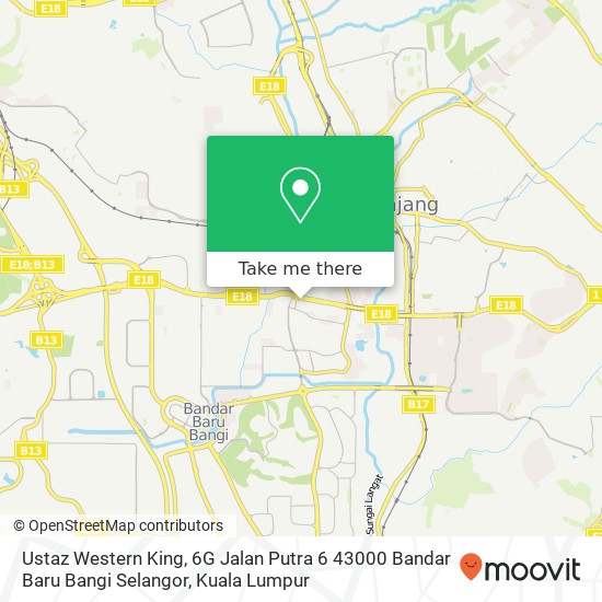 Ustaz Western King, 6G Jalan Putra 6 43000 Bandar Baru Bangi Selangor map
