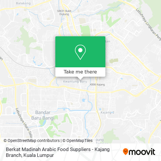 Peta Berkat Madinah Arabic Food Suppliers - Kajang Branch