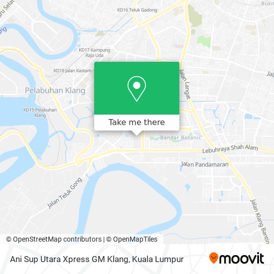 Ani Sup Utara Xpress GM Klang map