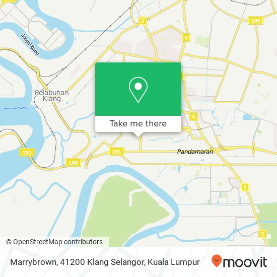 Peta Marrybrown, 41200 Klang Selangor