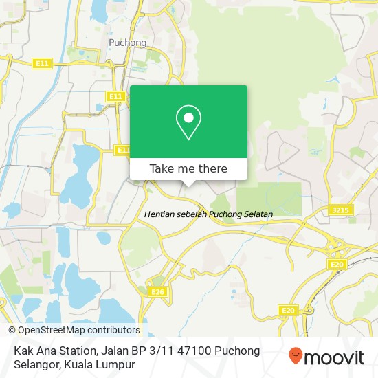 Kak Ana Station, Jalan BP 3 / 11 47100 Puchong Selangor map